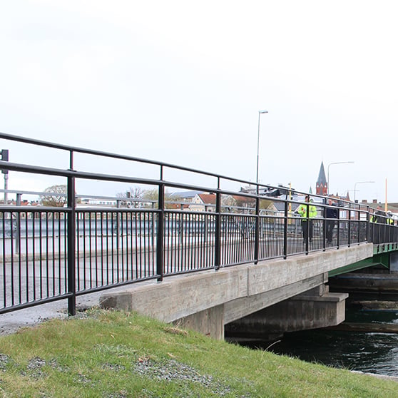 Bild på bro över Stora Strömmen Västervik