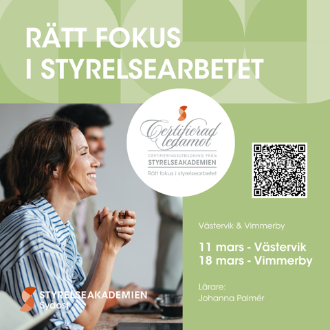 Styrelseutbildningen Rätt fokus