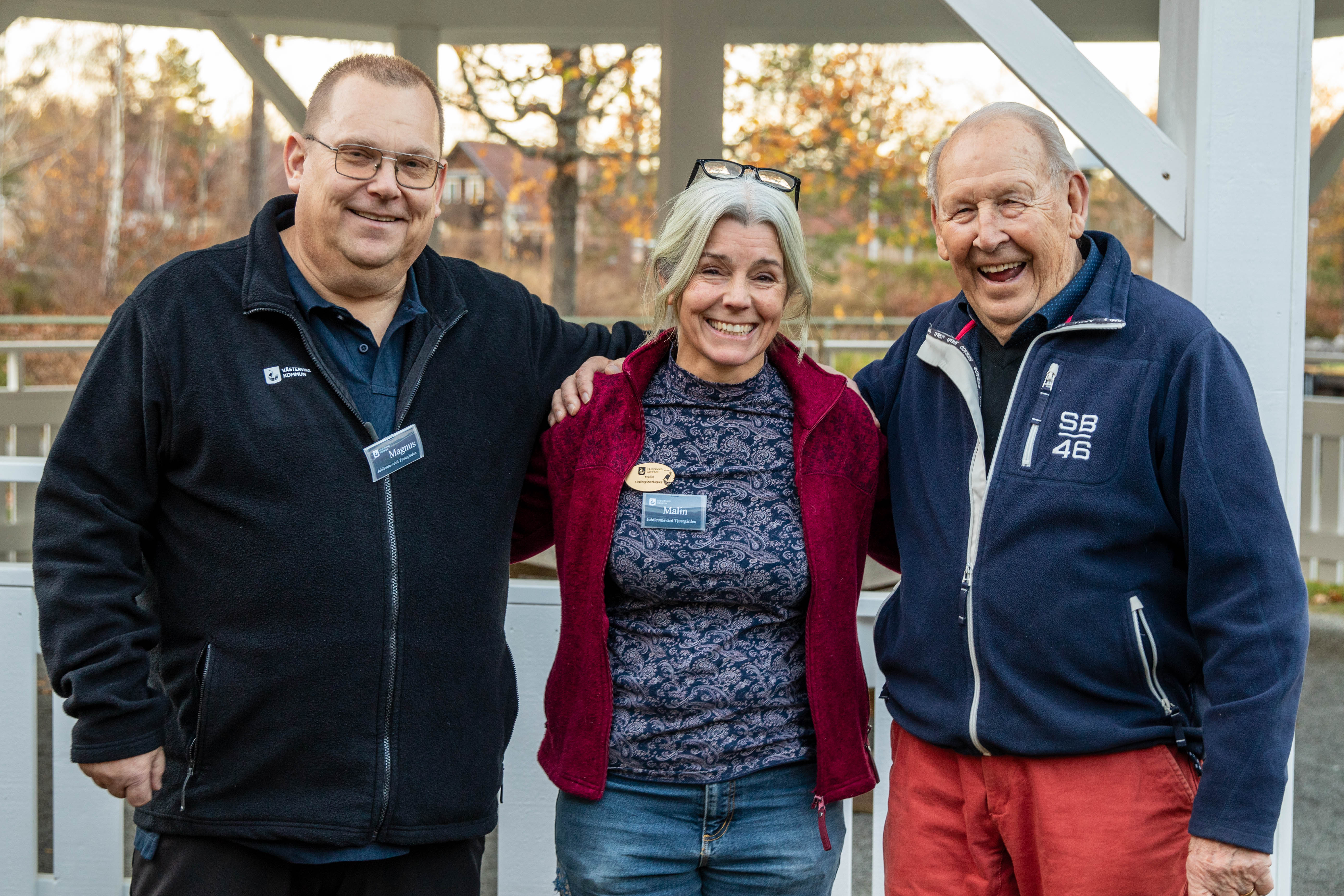 Magnus, Malin och Sune.