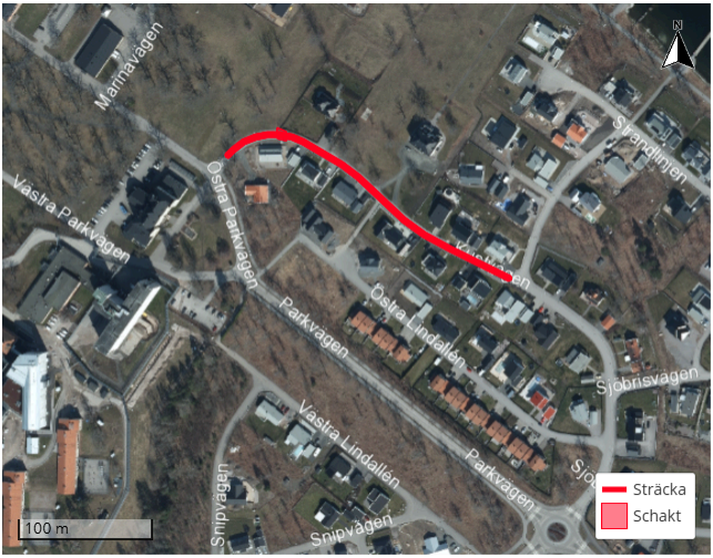 Avstängning Kustvägen i Västervik