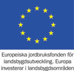 Bild på EU:s logotyp med gula stjärnor på blå botten