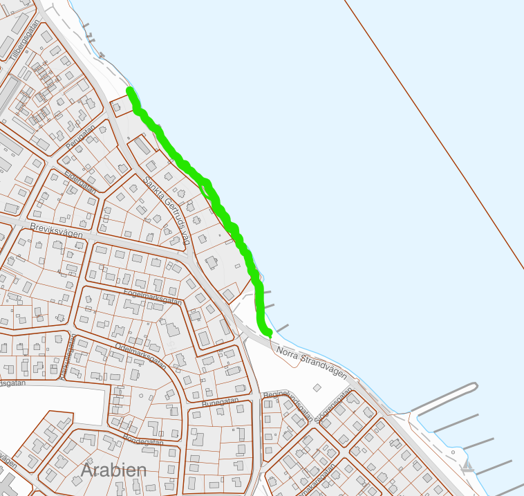 Störningar på gång- och cykelväg på Sankta Gertruds väg i Västervik