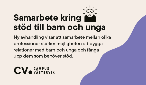 Infografik med rubriken "Samarbete kring stöd till barn och unga".