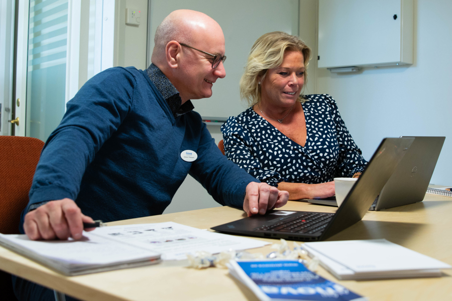 Camilla Janbring och Göran Persson