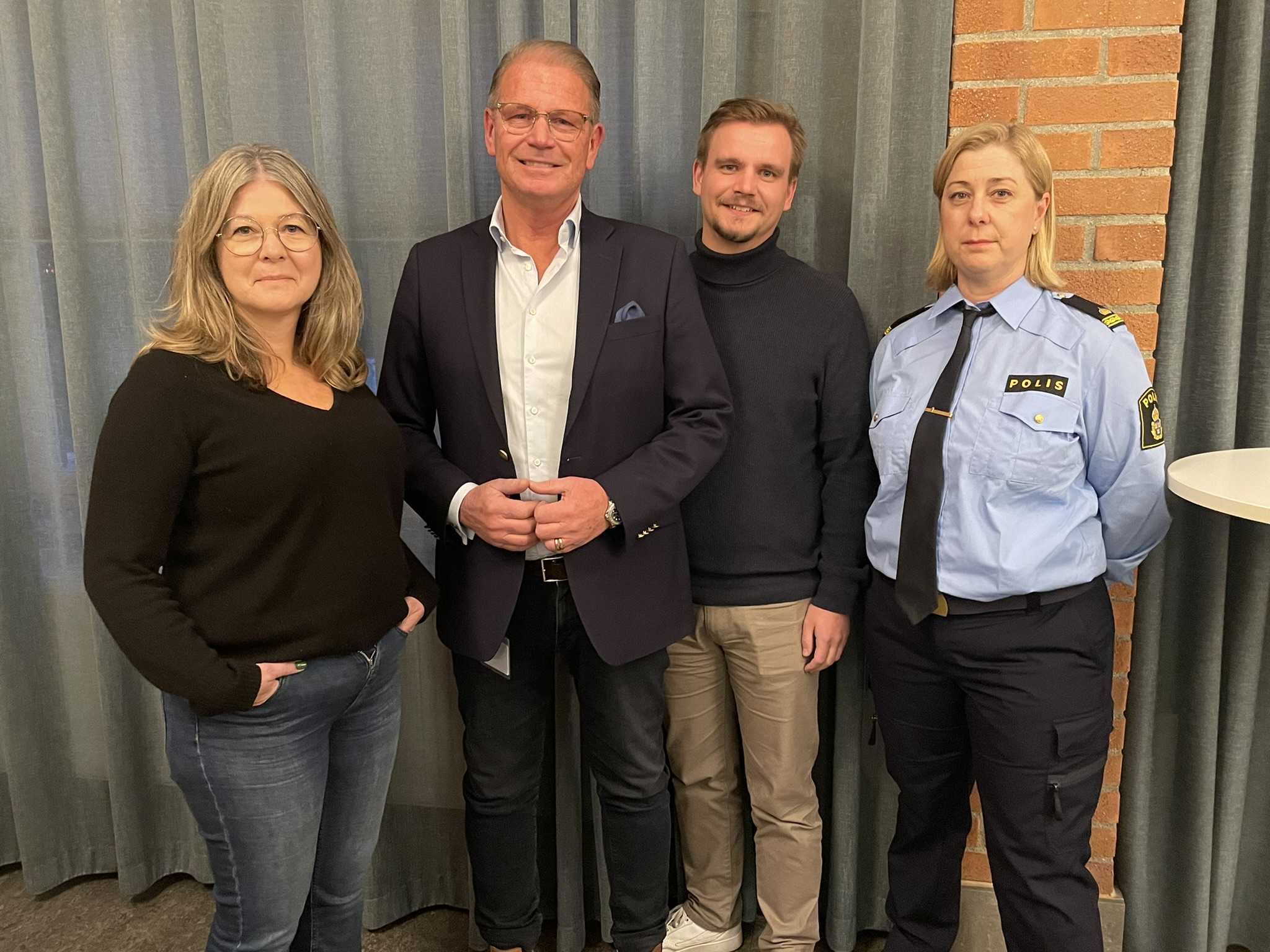 foto på Anna Norén, Harald Hjalmarsson, Marcus Fridlund och Ulrika Fagerlind