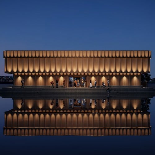 Skissbild på hur Svenska Musikmuseet kan se ut.